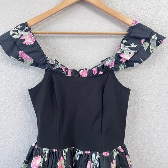 NWT LOVESHACKFANCY PASTEL FLORAL MINI DRESS - Picture 5 of 15